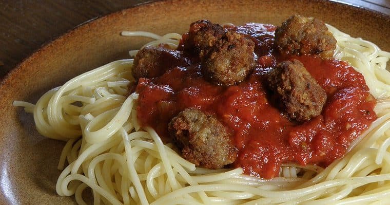 spaghetti and meatballs