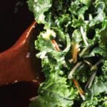 simple kale salad and lemon dressing