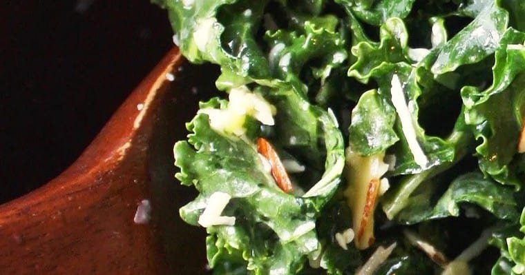Simple Kale Salad and Lemon Dressing