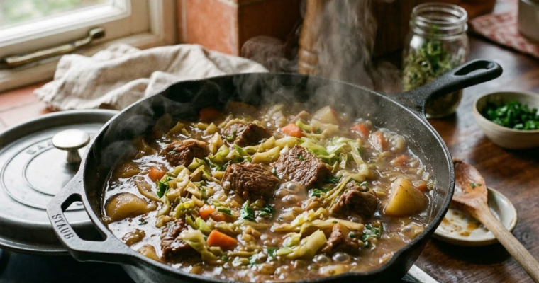 Classic Tender Braised Beef with Cabbage (Easy One-Pot Recipe)