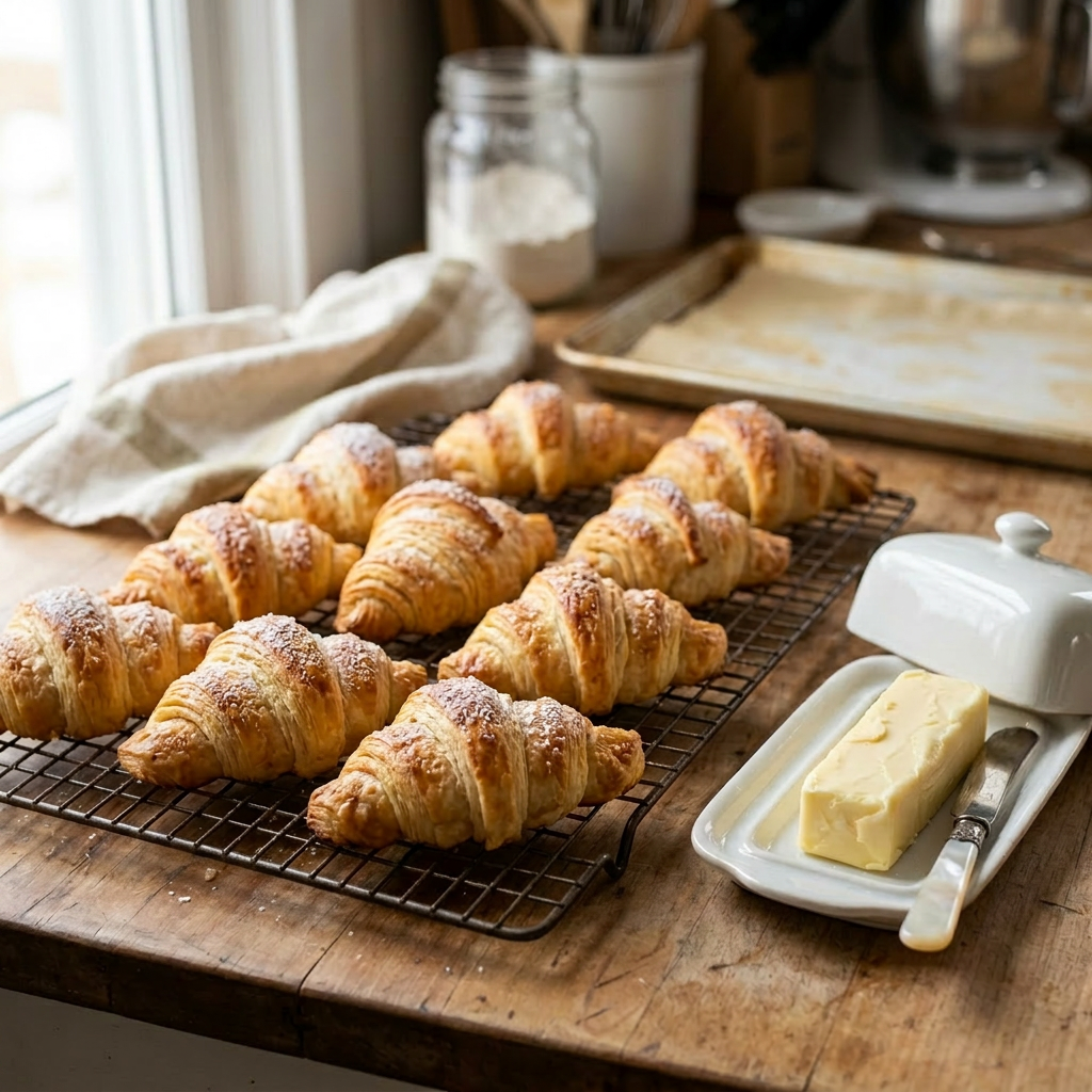 Grandma’s Flaky Butterhorn Rolls (Easy No-Knead Dinner Rolls)