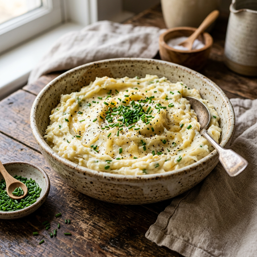 Grandma’s Gruyere Mashed Potatoes (Easy Cheesy Side Dish)