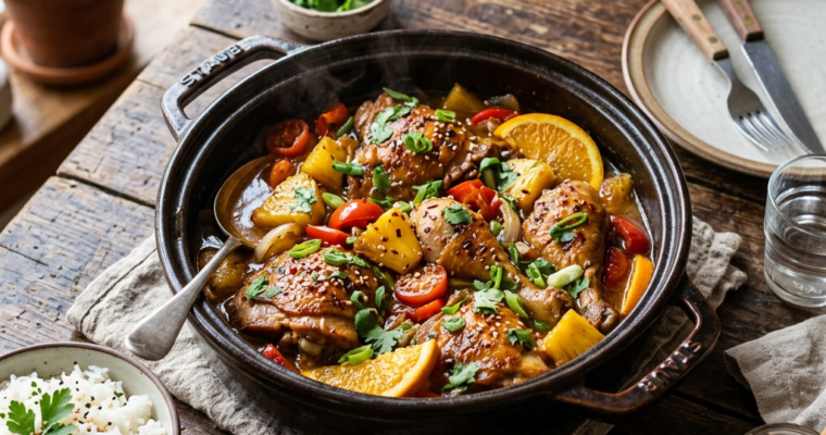 Old-Fashioned Braised Pineapple Chicken (Grandma’s Skillet Recipe)