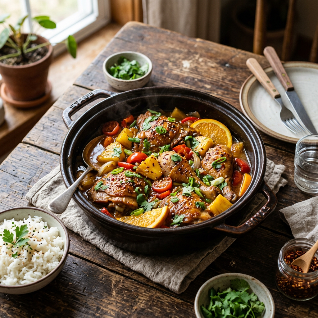 Old-Fashioned Braised Pineapple Chicken (Grandma’s Skillet Recipe)