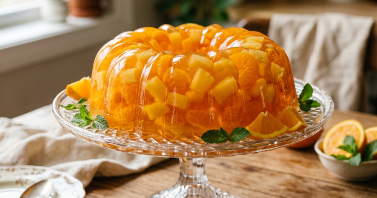 Pineapple Orange Dessert Mold
