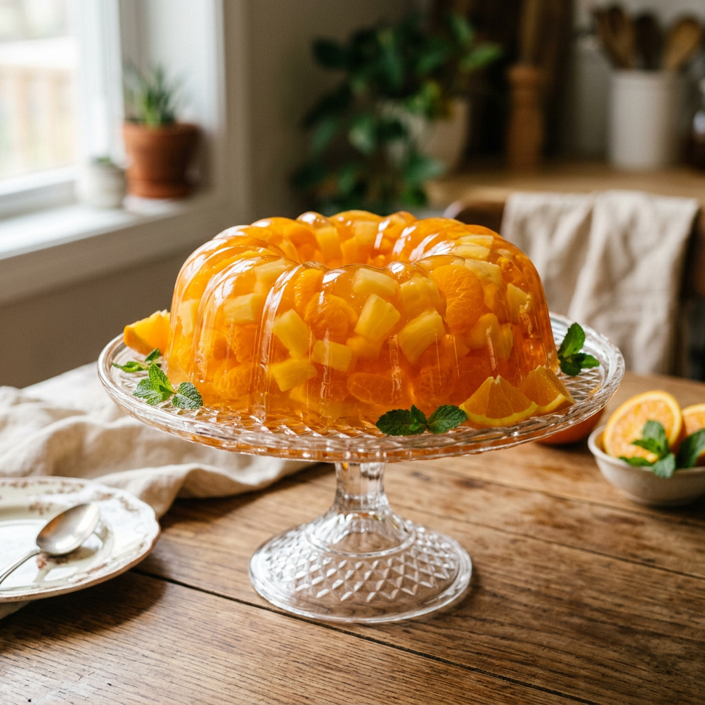 Pineapple Orange Dessert Mold