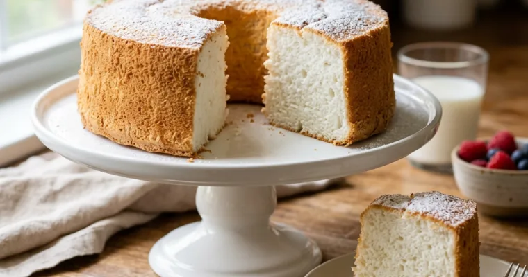Grandma’s Old-Fashioned Light & Airy Angel Food Cake (Easy Scratch Recipe)