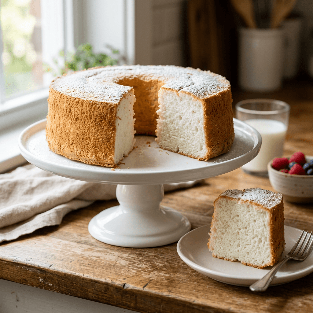 Grandma’s Old-Fashioned Light & Airy Angel Food Cake (Easy Scratch Recipe)