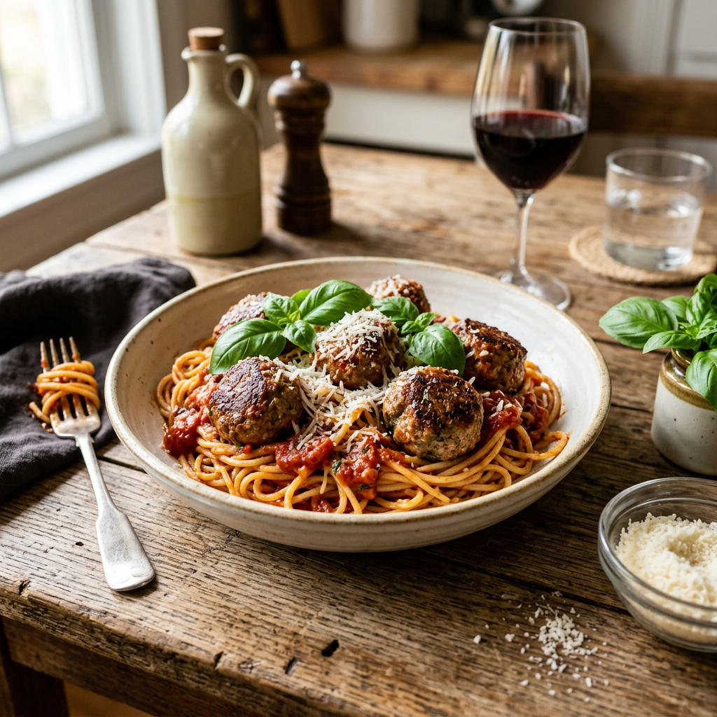 Spaghetti and Meatballs